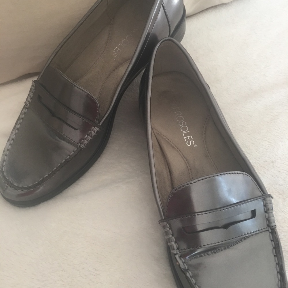 Aerosols metallic grey shoes